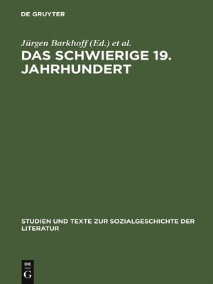 cover image of Das schwierige 19. Jahrhundert